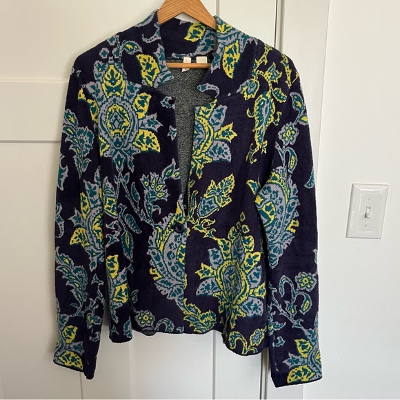 Anthropologie Moth Printed Chenille Jacket - Picture 3 of 9